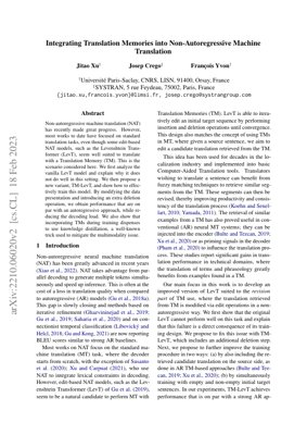 PDF Document Cover - TM-LevT: Integrating Translation Memories into Non-Autoregressive Machine Translation
